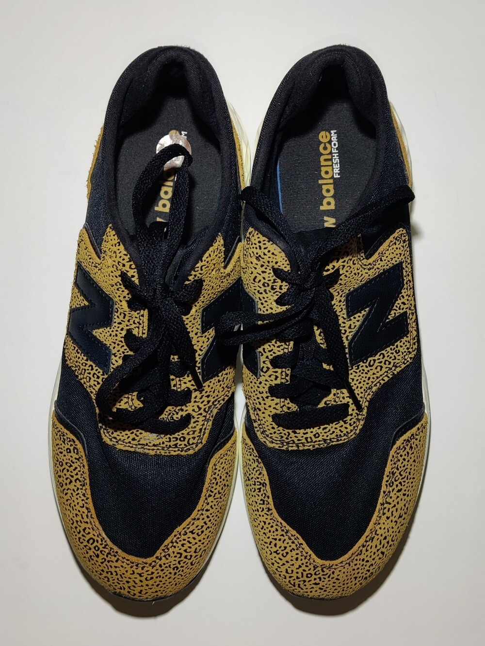 New Balance X-70 Cheetah Print Women's Athletic Workwear Sneakers Black Size 10